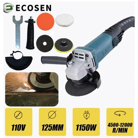 Politriz, Lixadeira e Esmerilhadeira ECOSEN 1150W, 4.1/2, Multifunções e 6 Velocidades
