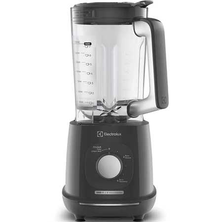Liquidificador Electrolux Efficient TriForce EBL1000, 2,7 L, 1000 W, 5 velocidades, Pulsar e TruFlow, cinza